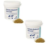 Dechra - Complément alimentaire Albrecht au gluconate de potassium pour chats et chiens - Lot de 2 - 2 x 50 g