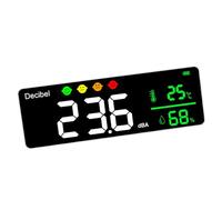 Decibel mètre grand écran LCD moniteur de bruit numérique hygromètre thermique pour usines écoles installation murale design température humidité moniteur