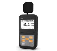 Décibel mètre, Sonomètre numérique portable, mesure du niveau de pression acoustique (SPL) 30 à 130 dB, grand écran LCD rétroéclairé for la maison et l'usine