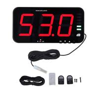 Decibelmetre Décibel Mètre Écran 13 Pouces, Niveau Sonore, Lecteur Numérique Suspendu Au Mur, Alarme De Bruit Environnemental Sonomètre pour Classe, Rue, Maison