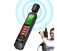 Décibelmètre Lecteur de Niveau Sonore | Lecteur de Décibels à Maintien des Données,Échelle A 30-130 dB Mémoire de Données Affichage LCD Rétroéclairage pour Environnementale Test Auditif Construction