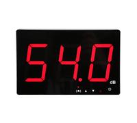 Décibelmètre Numérique, Sonomètre Mural 30-130 dB, Écran LCD 9,6 Pouces, avec Alarme et Enregistrement, pour Bibliothèque Salle de Classe