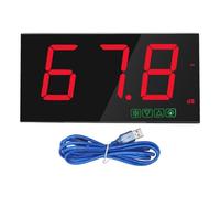 Décibelmètre, testeur de niveau sonore mural haute précision USB 30-130 dB mesure du bruit décibel avec fonction d'alarme sonomètre pour bar école