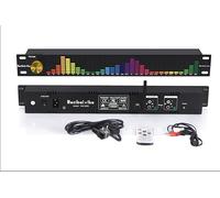 Decibelvibe TNZ SGE6 - Égaliseur Graphique Audio avec Entrée/Sortie RCA-Jack 3.5, entrée sans Fil Via Un Microphone intégré, entrée USB et Bluetooth, préampli Audio pour Systèmes Audio-Vidéo (Or)