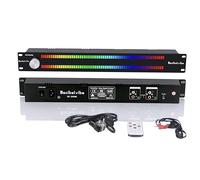 Decibelvibe TNZ SGVUM6 - VU-Mètre avec entrée/Sortie RCA-Jack 3.5, entrée sans Fil Via Microphone Intégré, 19 Couleurs, pour Systèmes Audio HiFi, Home Cinéma, Sono Professionnelle, DJ (Argent)