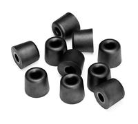 Decibullz Embouts en mousse à mémoire de forme moulés sur mesure - 5 paires moyennes | Embouts de rechange confortables pour écouteurs et bouchons d'oreille (lot de 1)