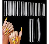 Deciniee Capsules Americaine Ongles Transparents: 504 Pièces Faux Ongles et Capsules - 12 Tailles Capsule Ongle Long pour Salon de Manucure Maison Bricolage