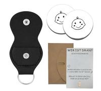 Décision coin pour futurs parents, cadeau original pour maman et papa, 1 pièce en acier inoxydable avec carte de v ux et enveloppe, idéal pour bébé