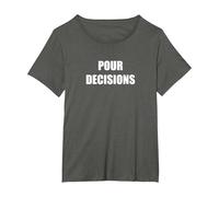 Décisions de versement T-Shirt, Femme Grandes Tailles, Asphalte, 2X