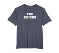 Décisions de versement T-Shirt, Homme Grandes Tailles, Bleu Chiné, 5X Tall