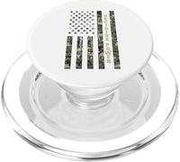 Decisive Power USA American Flag Camouflage Distressed PopSockets PopGrip pour MagSafe