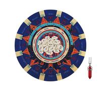 Decisornator Pad - Tapis circulaire de rarement, table mystique | astrologie robuste tapis de souris avec des signes clairs, accessoire de divination spirituelle pour les pratiques de méditazion