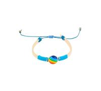 Decixde Bracelet arc-en-ciel - Bracelet tressé fait à la main - Bracelet de perles arc-en-ciel pour couples gays et lesbiennes - Bracelet d'amitié LGBTQ, Adjustable, Simili cuir, Pas de gemme
