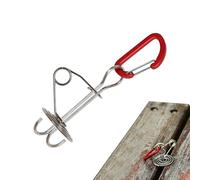 Deck Anchors - Windproof Tent Pegs, Rope Tie Stakes | Heavy Duty Ground Mount Set, Multifunctional Canopy Fixing Tools, Strong Holding Support Clips, for Camping Tent Setup Outdoor Accessories