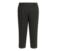 Deck and Beach Pantalon d'écolier grande taille pour garçon - Coupe robuste avec taille élastique et fermeture à clip - Pantalon uniforme confortable avec jambe courte - Noir ou gris, Noir , 15-16 ans