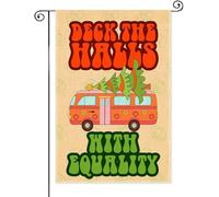 Deck avec drapeau de jardin égalité, double face pour maison, ferme, extérieur, cour, pelouse, décoration rétro féministe