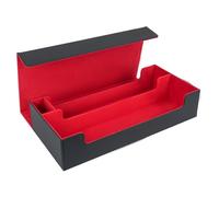 Deck Box Boîte à cartes avec plateau cube pour plus de 550 cartes, boîte à cartes XL de qualité supérieure avec tapis de jeu et compartiment pour dés, boîte de rangement, boîte de rangement, boîte de