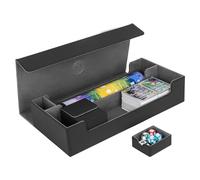 Deck Box - Boîte à cartes avec plateau cube pour plus de 5500 cartes - Boîte de rangement - Boîte de rangement - Boîte à cartes XL de qualité supérieure avec tapis de jeu et compartiment pour dés -