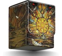 Deck Box Pour Cartes Mtg,Boîte De Rangement Tcg Pour Cartes Magic The Gathering Pour Plus De 100 Cartes Emballées Individuellement Avec Jeux De Cartes À Collectionner,Tcg,Yugioh,Etc. Doré
