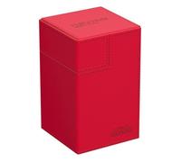 Deck box - Ultimate Guard - FlipnTray 100+ - Monocolor Rouge - XenoSkin - Design intemporel