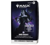 Deck Commander Fondations de Magic: The Gathering - Armée maudite | Deck de 100 Cartes + Accessoires (Version Française)