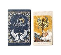 Deck de cartes de tarot, outils de divination, ensemble de races de fortune, conception de cartes de 1,18 pouces avec imagerie symbolique mystique, jeu de lecture spirituelle pour adultes pour