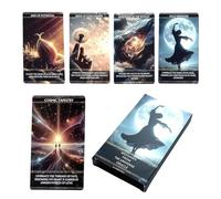 Deck de tarot 36 - Easy Cleanness Modern feuilles pour outils de divination, jeu de cartes spirituelles, oracle illustré avec des significations nocturnes | Multipurpose Outdoor Indoor Utility
