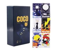 Deck de tarot de chat, 78 pièces, cartes de divination, exploration spirituelle, outil de divination, divertissement de lecture pour groupes, design facile à transporter, convient aux adultes