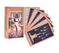 Deck de tarot débutant - Card Oracle Set pour les illustrations mystiques, les cartes portables de la divination et de l'astrologie avec des conseils spirituels de méditation, une lecture de fortune p
