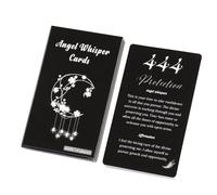 Deck d'oracle d'ange - Lot de cartes de tarot, cartes chuchotement avec guide divin, deck de sagesse spirituelle, outil de divination, accessoires de jeu pour future réflexion personnelle