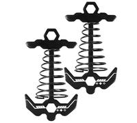 Deck Peg | Windproof Aluminum Fishbone Shape, Deck Tie Down Spring Tent Stakes for Picnic Boating Outdoor Camping Hiking Women Men Teens Use, Handy Piece for Daily Outings and