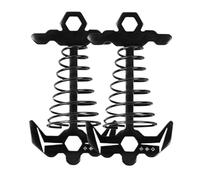 Deck Peg - Windproof Aluminum Fishbone Stake | Tie Down with Spring Locking Grip for Tent Canopy Tarp Securing Outdoor Ground Support Tool for Picnic Boating Camping Hiking Adventure