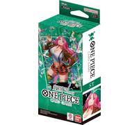 Deck pour débutant One Piece Card Game - ST-24 : Green Jewelry Bonney - Version française - Contient 1 Booster de OP11 - des poings vifs comme l'éclair
