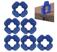 Deck Spacing Tool, 6-Piece Hardwood Deck Spacers, ABS 4mm Thickness, Precise Board Gap Control, Ideal for Lawn, Garden, Backyard, Garage, Basement, Tool Shed, and Farm Decking Projects, 10x10x2cm