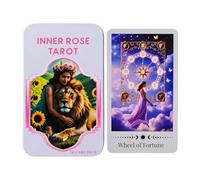 Deck tarot jouet classique thème rose avec fer blanc