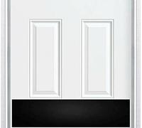 Deck the Door Decor | Plaque de porte - Aluminium anodisé - Montage à vis - Noir satiné, nickel satiné, laiton brillant et finition bronze huilé - Nombreuses tailles (20,3 x 76,2 cm, noir satiné)