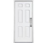 Deck the Door Decor Plaque de poussée de porte - Support adhésif 3M - Plusieurs tailles et finitions (nickel satiné, 4 x 16) (lot de 2)