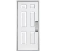 Deck the Door Decor Plaque de poussée de porte - Support adhésif 3M - Plusieurs tailles et finitions (nickel satiné, 4 x 16)