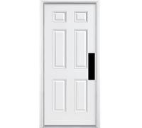 Deck the Door Decor Plaque de poussée de porte - Support adhésif 3M - Plusieurs tailles et finitions (noir satiné, 4 x 16)