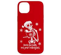 Deck The Halls Not Your Colleagues Funny Coworker Christmas Coque pour iPhone 14 Plus