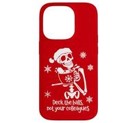 Deck The Halls Not Your Colleagues Funny Coworker Christmas Coque pour iPhone 14 Pro