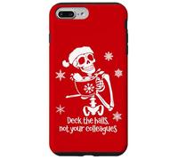 Deck The Halls Not Your Colleagues Funny Coworker Christmas Coque pour iPhone 7 Plus/8 Plus
