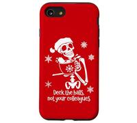 Deck The Halls Not Your Colleagues Funny Coworker Christmas Coque pour iPhone SE (2020) / 7/8