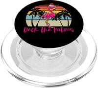 Deck The Palms Sapin de Noël Flamant Rose PopSockets PopGrip pour MagSafe