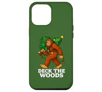 Deck The Woods Arbre de Noël Amusant Bigfoot Ferme Transport Coque pour iPhone 12 Pro Max