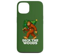 Deck The Woods Arbre de Noël Amusant Bigfoot Ferme Transport Coque pour iPhone 13