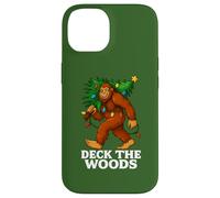 Deck The Woods Arbre de Noël Amusant Bigfoot Ferme Transport Coque pour iPhone 14