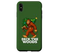 Deck The Woods Arbre de Noël Amusant Bigfoot Ferme Transport Coque pour iPhone XS Max