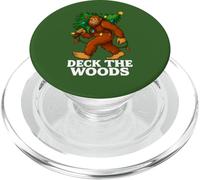 Deck The Woods Arbre de Noël Amusant Bigfoot Ferme Transport PopSockets PopGrip pour MagSafe