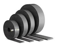 Deck Tools® Pads de terrasse en rouleau 10 m x 80 x 10 mm en granulés de caoutchouc - Made in Germany - Tapis de protection du bâtiment pour terrasses WPC et bois, support pour dalles de terrasse et